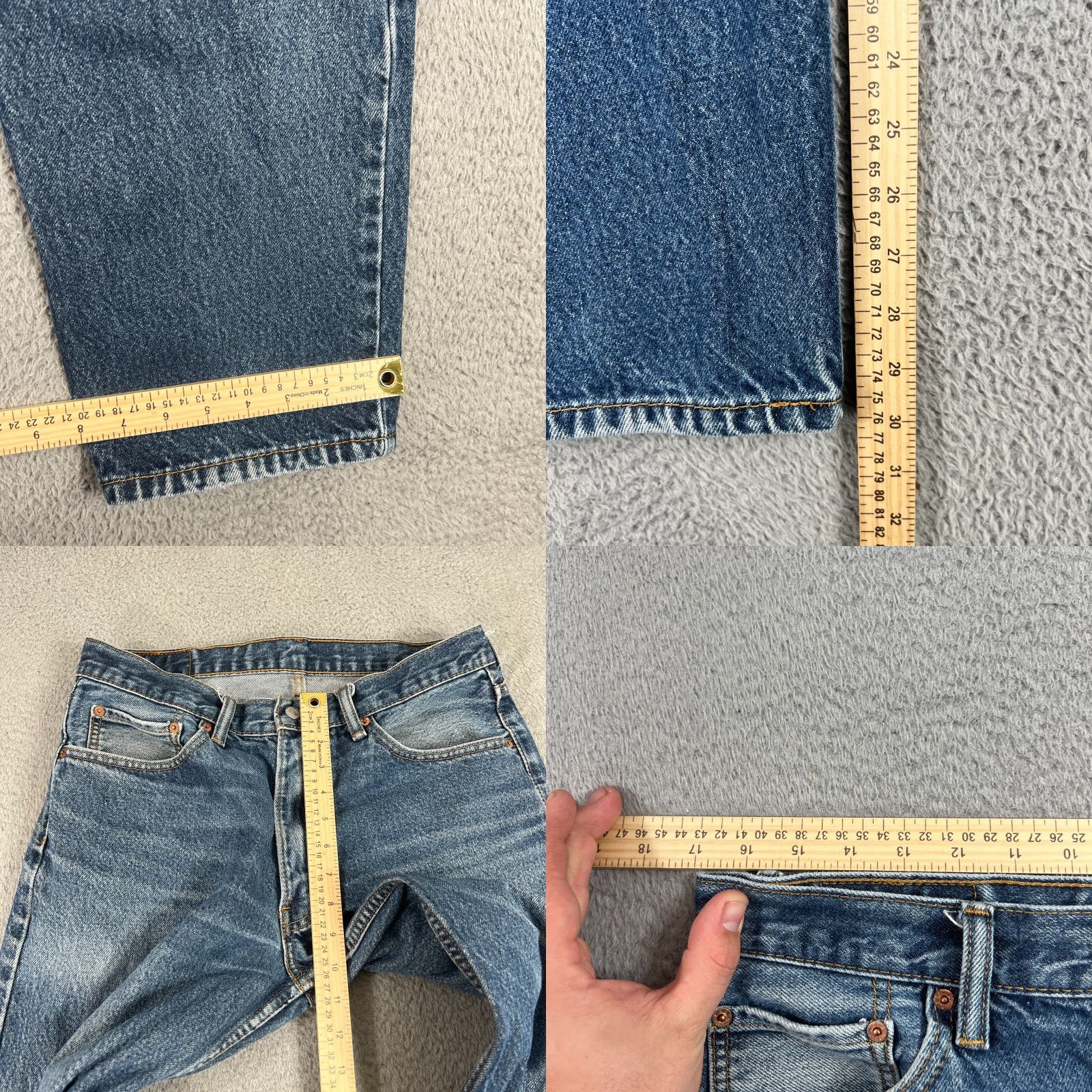Levi's Levi's 550 Relaxed Fit Jeans Men 34x30 Blue Denim Grunge Casual Wide-Leg Size US 34 / EU 50 - 8 Thumbnail