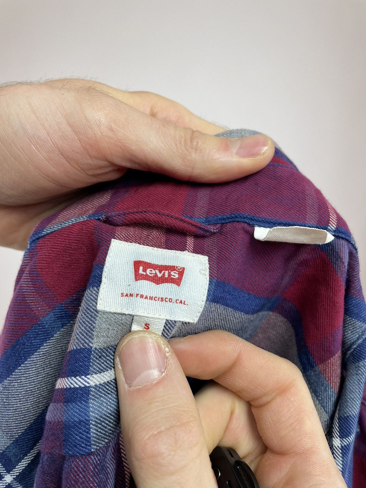 Levi's Levis checkered Shirt long sleeve slim fit Mens size S Size US S / EU 44-46 / 1 - 7 Thumbnail