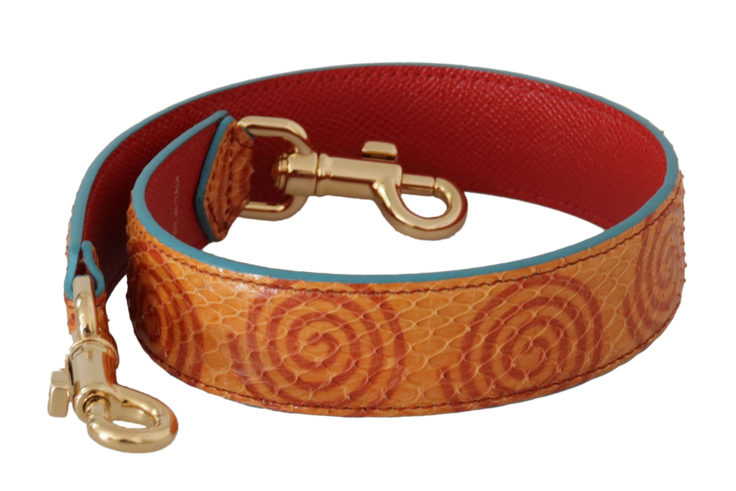 Dolce & Gabbana Chic Orange Leather Shoulder Strap Women's Accessory Size ONE SIZE - 1 Thumbnail
