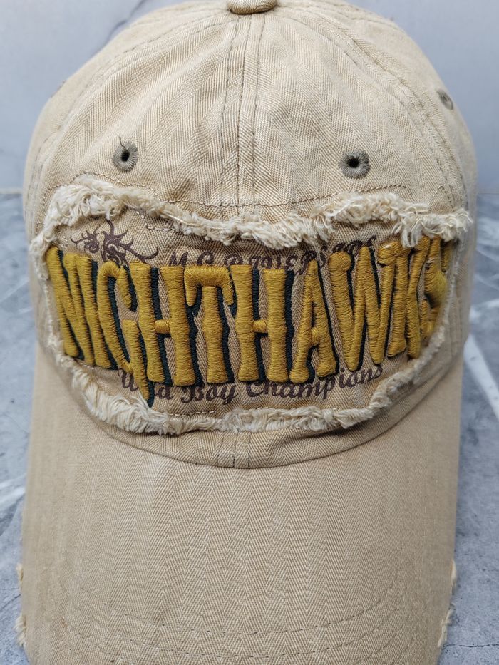 Japanese Brand Vintage Nighthawks Distressed Style Cap Hat Size ONE SIZE - 3 Thumbnail