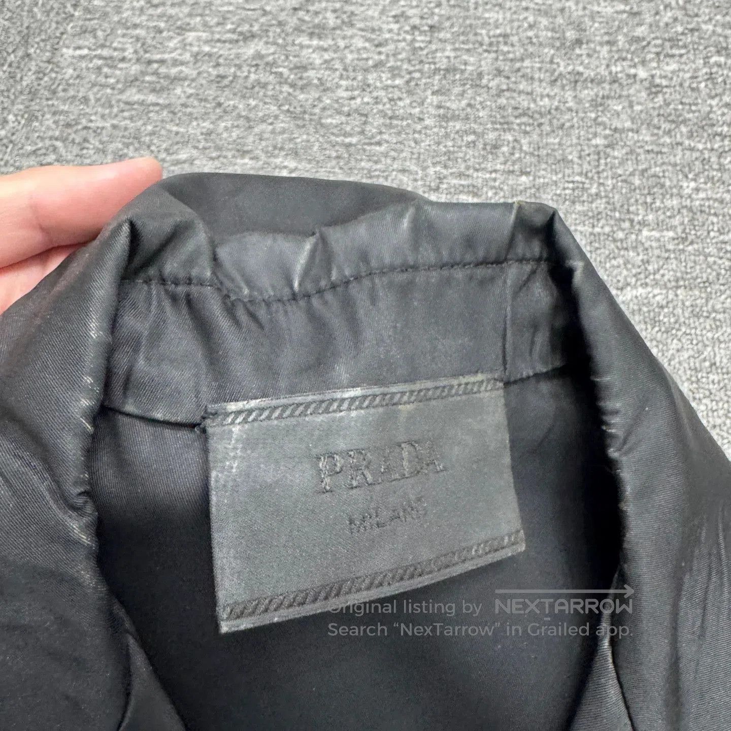 Prada Black Short-Sleeve Button-Front Shirt. Size US M / EU 48-50 / 2 - 4 Thumbnail