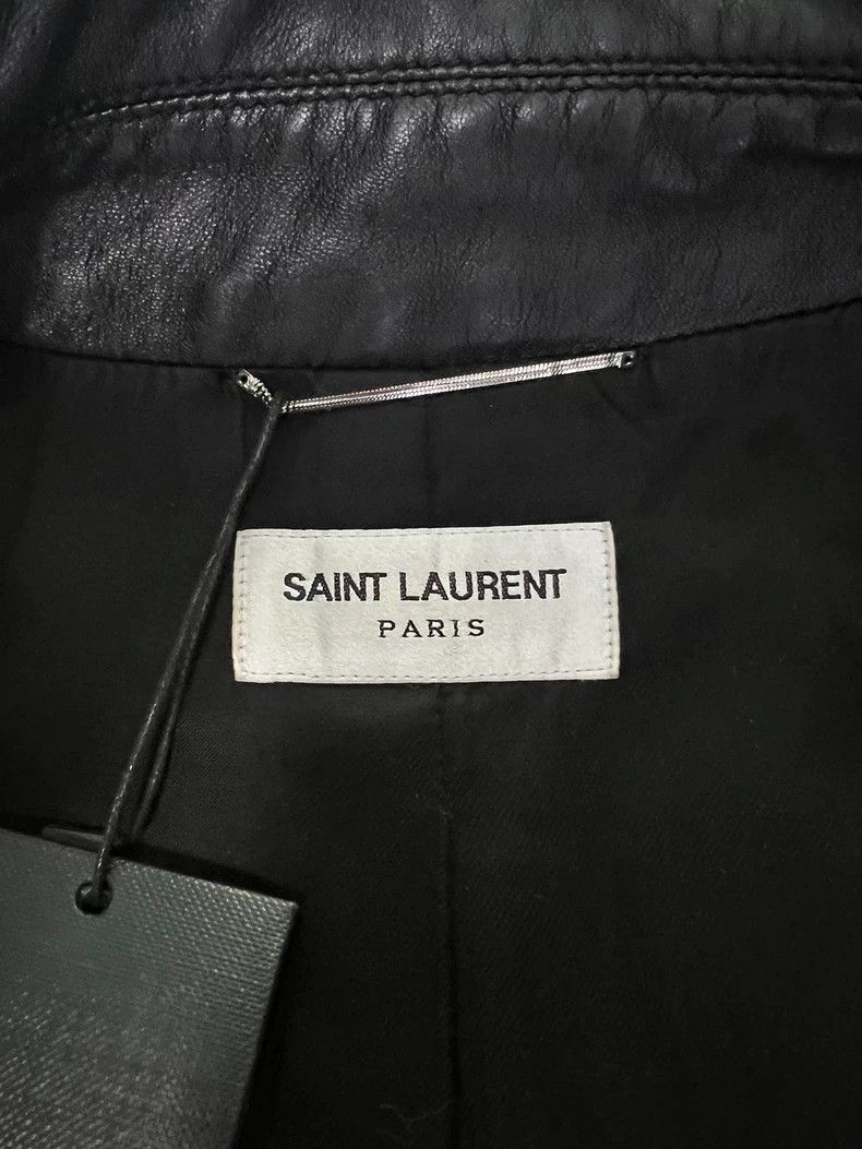 Saint Laurent Paris Saint Laurent 20ss Darth Vader Bat-Breasted Leather Jacket Size US L / EU 52-54 / 3 - 4 Thumbnail