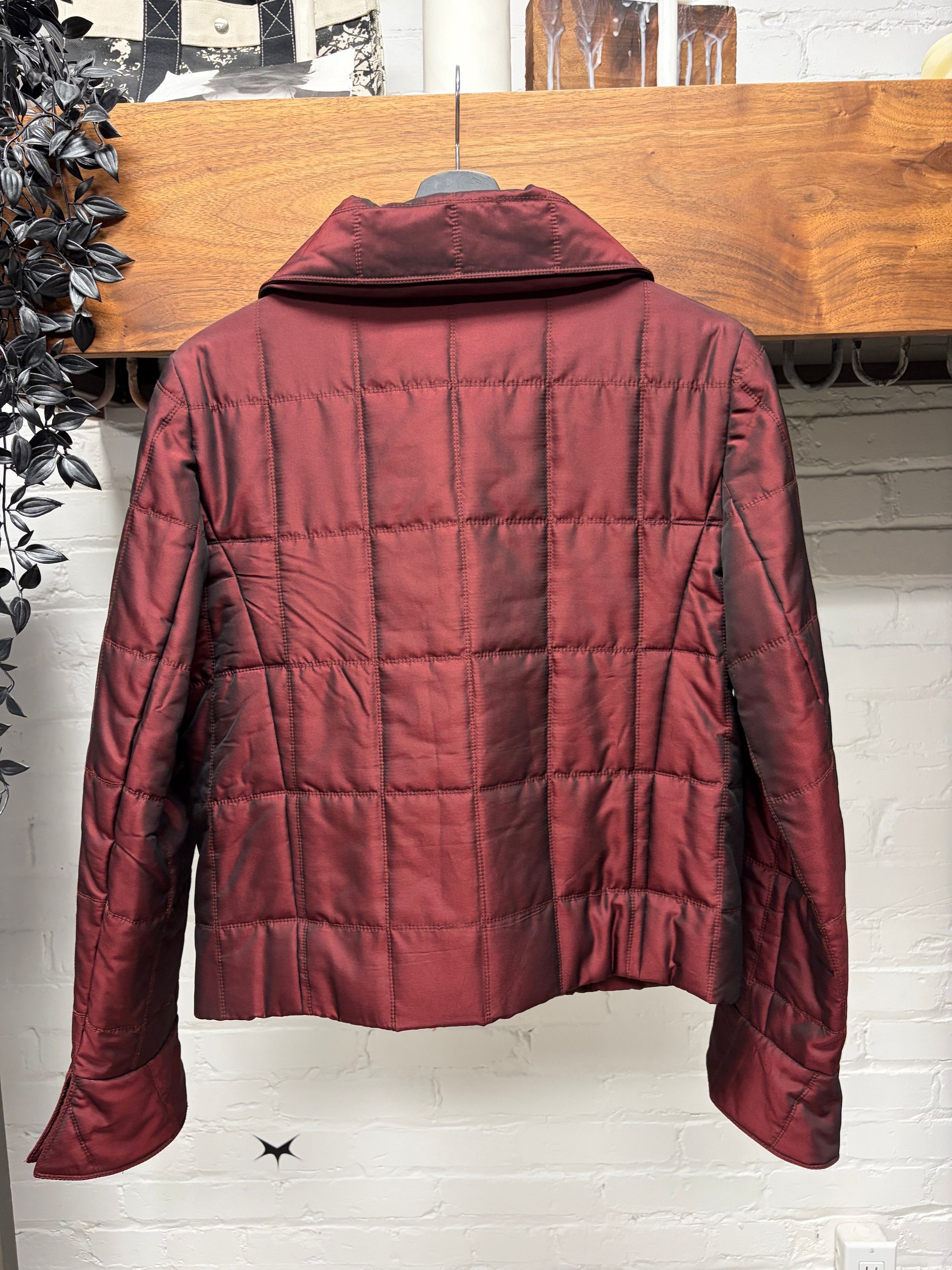 Chanel Chanel Identification Quilted Red Collared Jacket Size US M / EU 48-50 / 2 - 3 Thumbnail