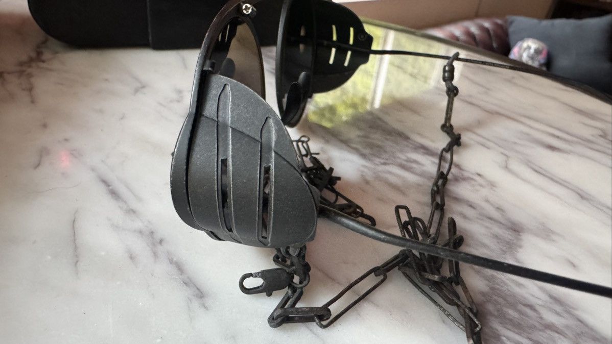 Boris Bidjan Saberi BBS x Rigards Black Aviator Sunglasses RG1011BBS Size ONE SIZE - 9 Thumbnail