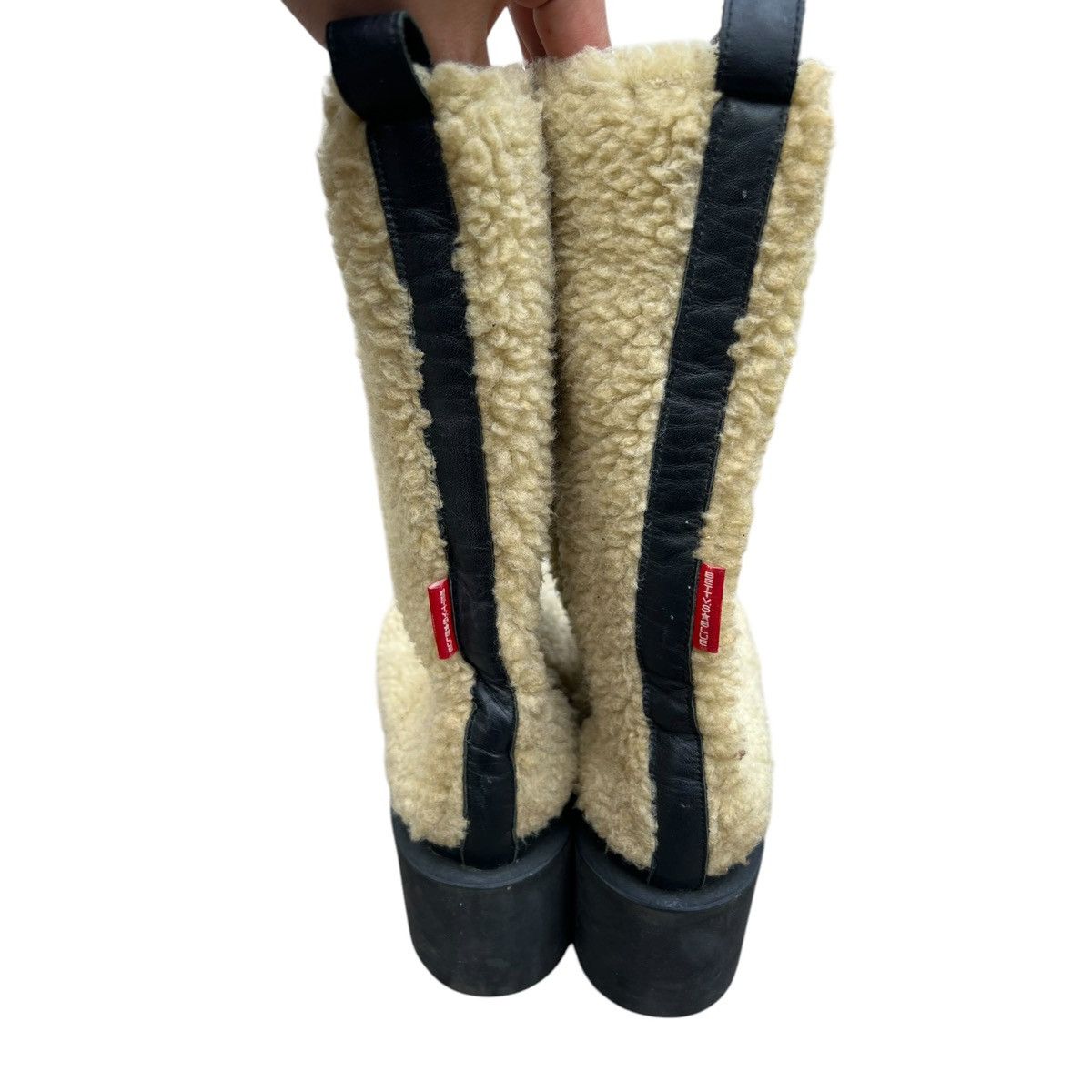 Designer × Japanese Brand Betty blues Sherpa platform boots Size US 7.5 / EU 40-41 - 4 Thumbnail