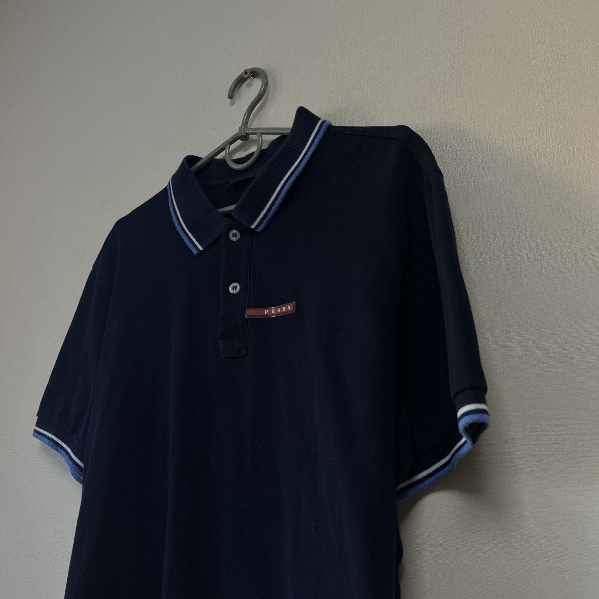 Prada Vintage Prada Polo T-Shirt Luxury Size US XXL / EU 58 / 5 - 2 Thumbnail