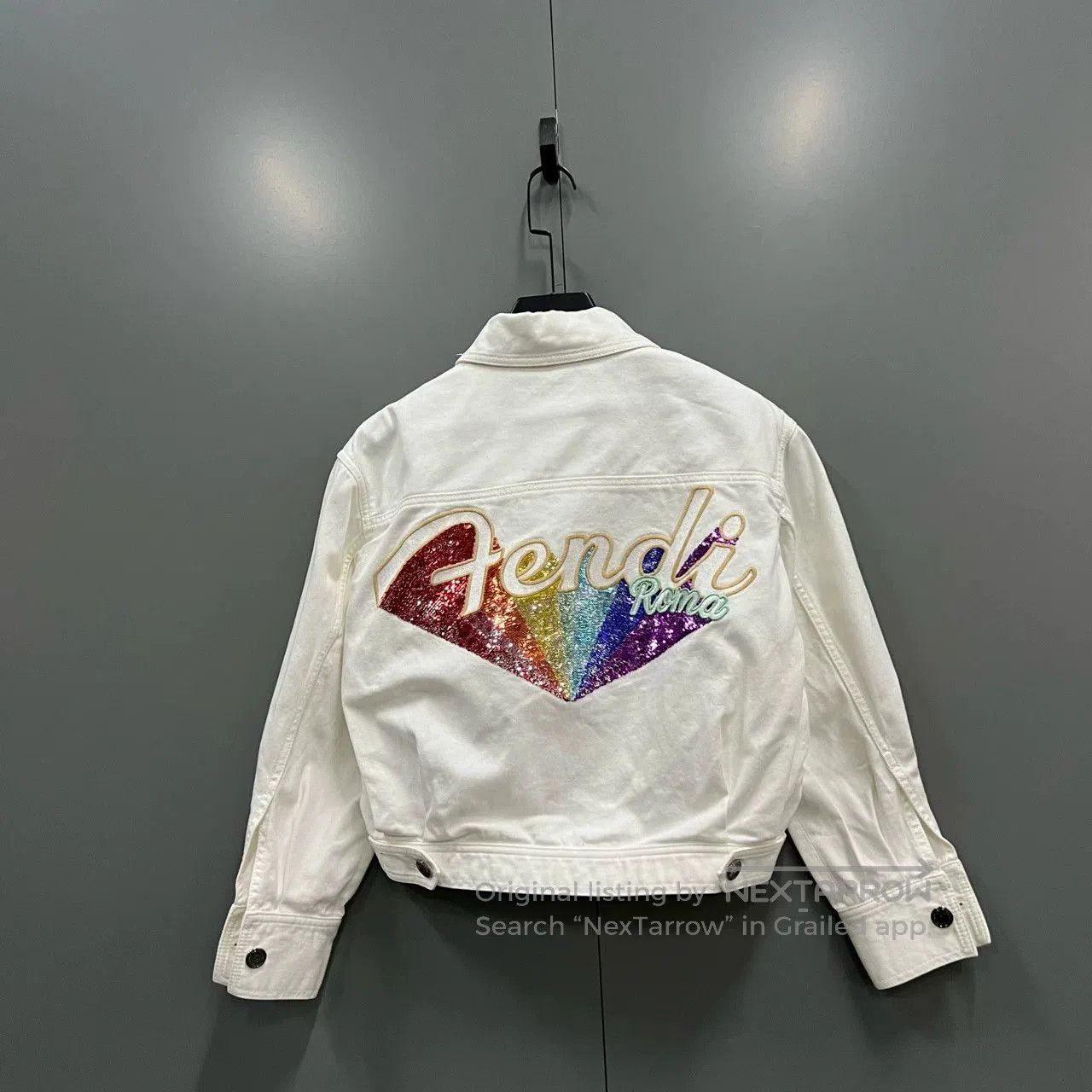 Fendi Fendi White Denim Jacket. Size S / US 4 / IT 40 - 2 Thumbnail