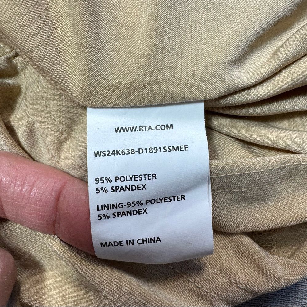 Rta NWT New Rta Adriana Mini Sesame Beige Dress Size XL Size XL / US 12-14 / IT 48-50 - 8 Thumbnail