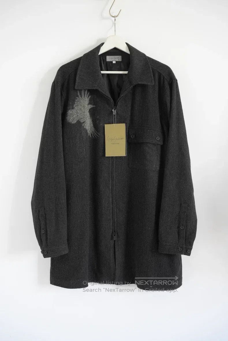 Yohji Yamamoto YOHJI YAMAMOTO Crow Zipper Shirt Jacket Size US L / EU 52-54 / 3 - 1 Thumbnail