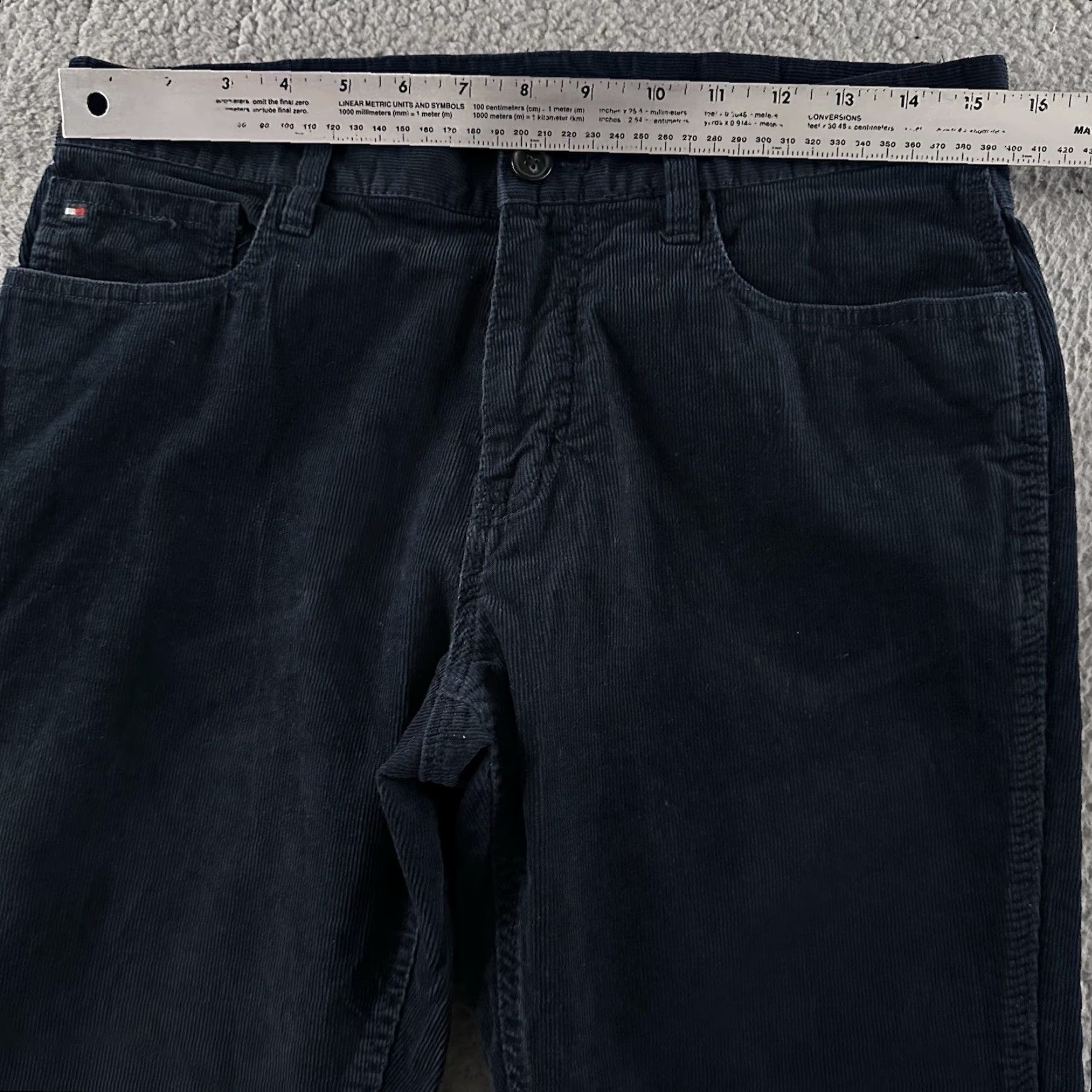 Tommy Hilfiger Tommy Hilfiger Jeans Mens Blue 30x32 Straight Corduroy Cotton Blend Adult Regular Jeans Men Blue Corduroy 30x32 Straight Mens Size US 30 / EU 46 - 4 Thumbnail