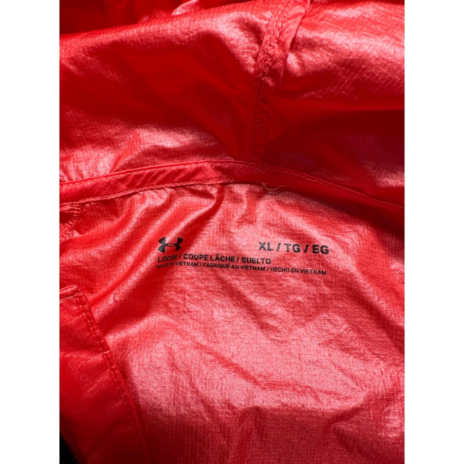 Under Armour Under Armour Impasse Wind Jacket Men XL Venom Red Storm Repellant Jacket Mens XL Red Windbreaker"} Size US XL / EU 56 / 4 - 3 Thumbnail