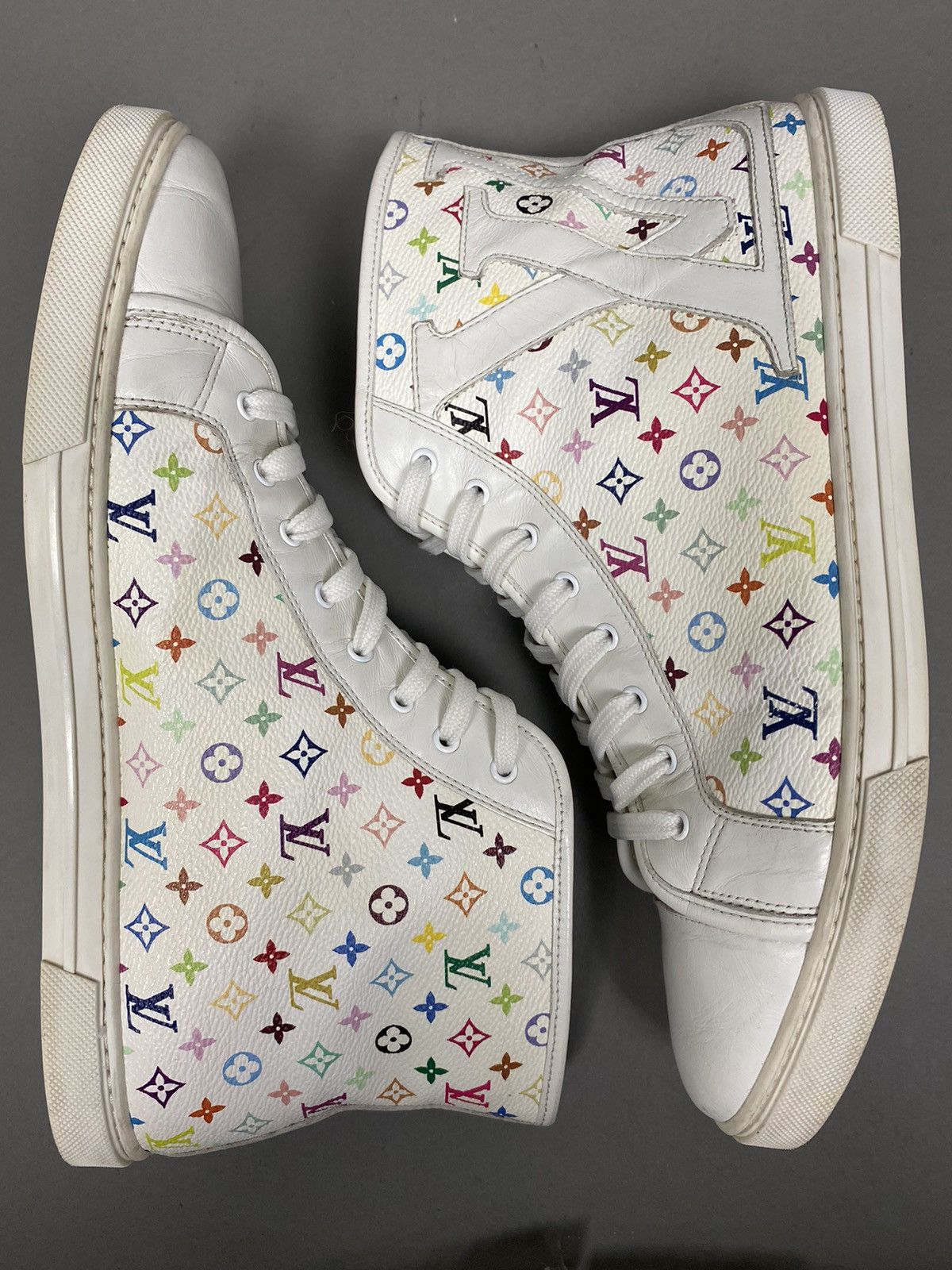 Louis Vuitton × Takashi Murakami Louis vuitton x takashi murakami high top sneakers Size US 8 / EU 41 - 4 Thumbnail