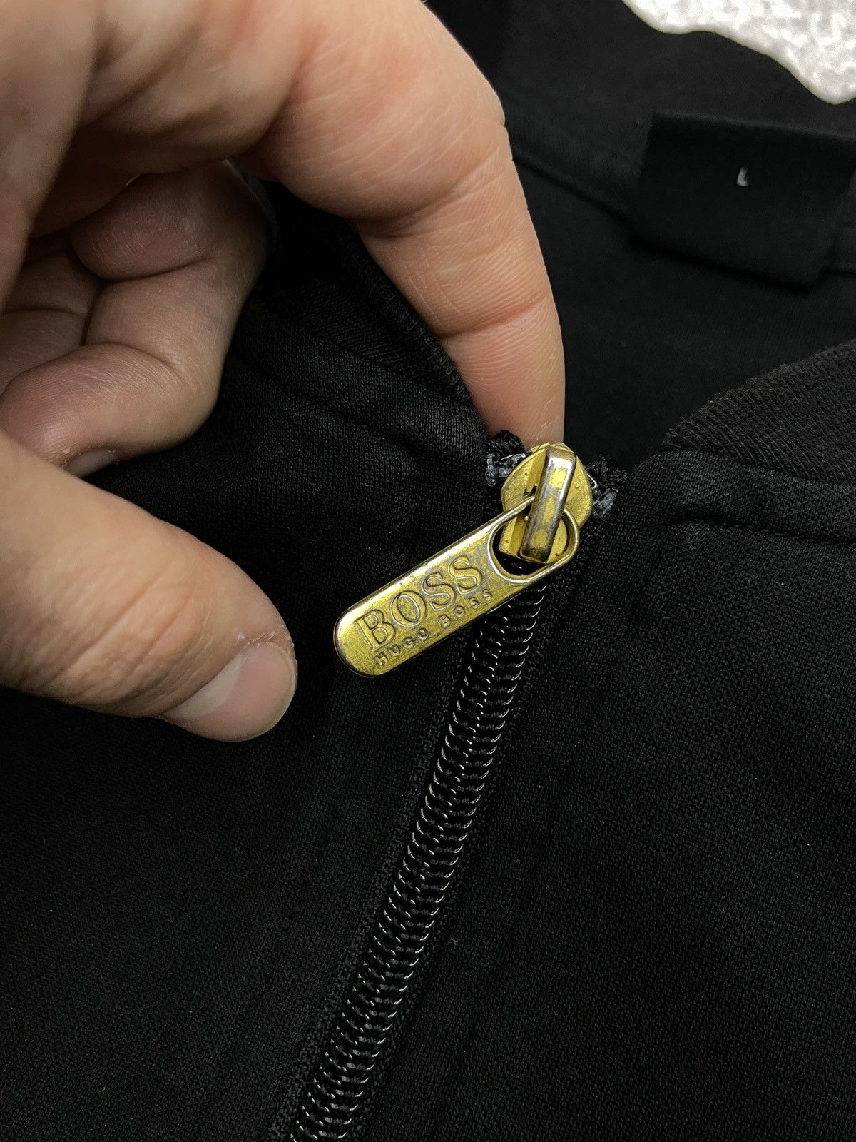 Hugo Boss Mens Hugo Boss Track Jacket Black Gold Size L Size US L / EU 52-54 / 3 - 7 Thumbnail