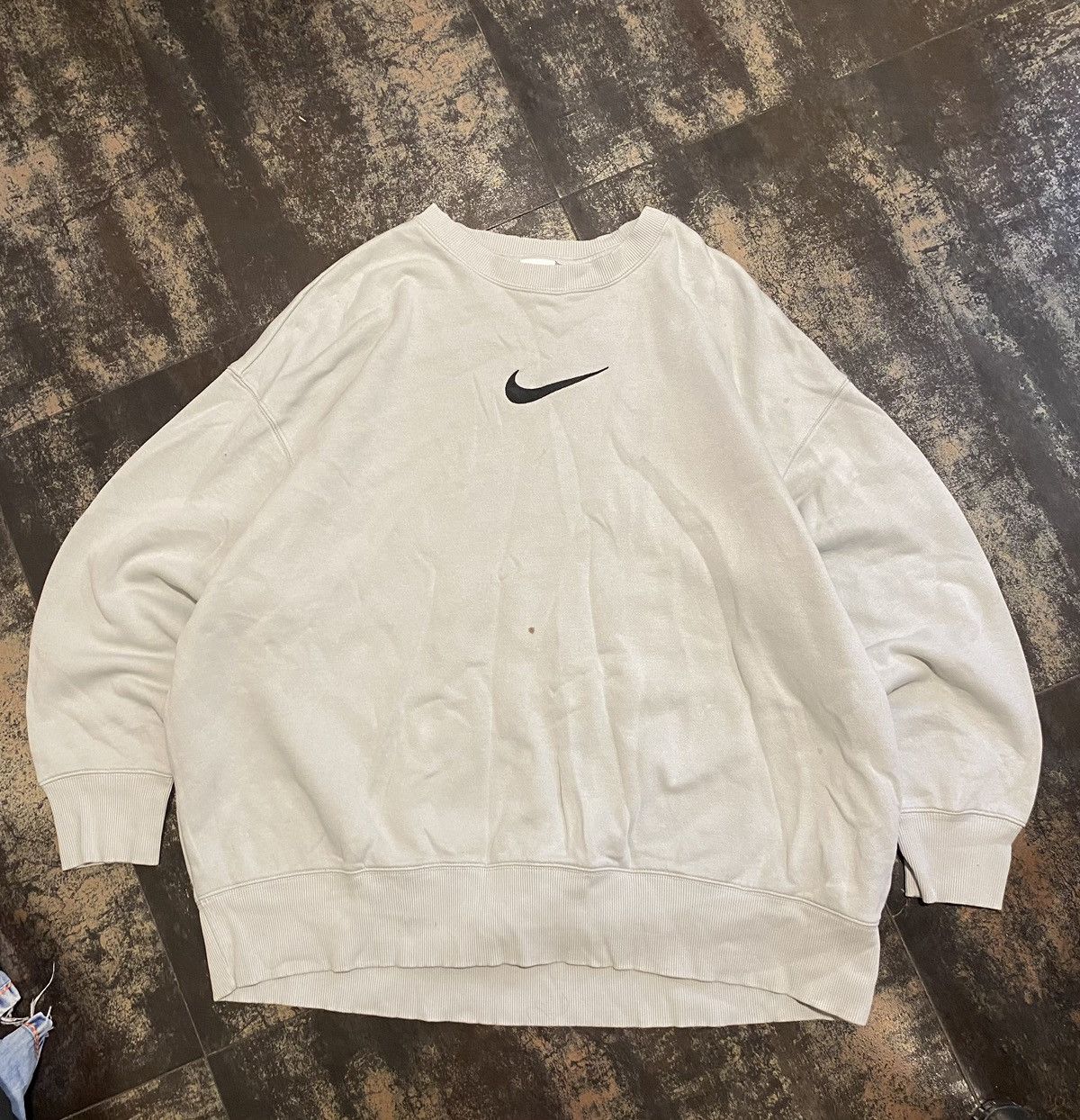 Nike × Vintage Nike Oversized fit distressed vintage sweatshirt Size US XL / EU 56 / 4 - 1 Thumbnail