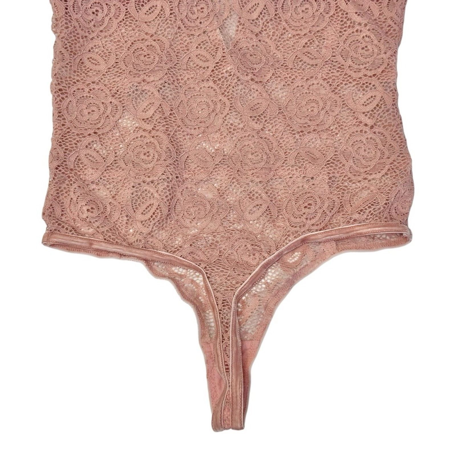 Other DYNAMIC Pink Lace Bodysuit Shear Cut Out Playsuit Lingerie Size ONE SIZE - 8 Thumbnail