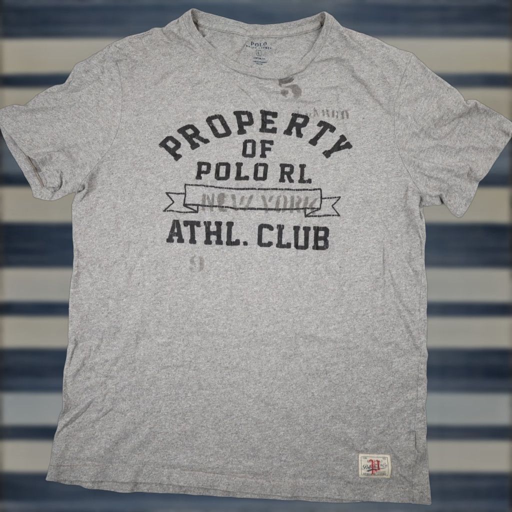 Polo Ralph Lauren Polo Ralph Lauren Mens T-Shirt Gray Large Athl Club Graphic Shirt Size US L / EU 52-54 / 3 - 1 Thumbnail