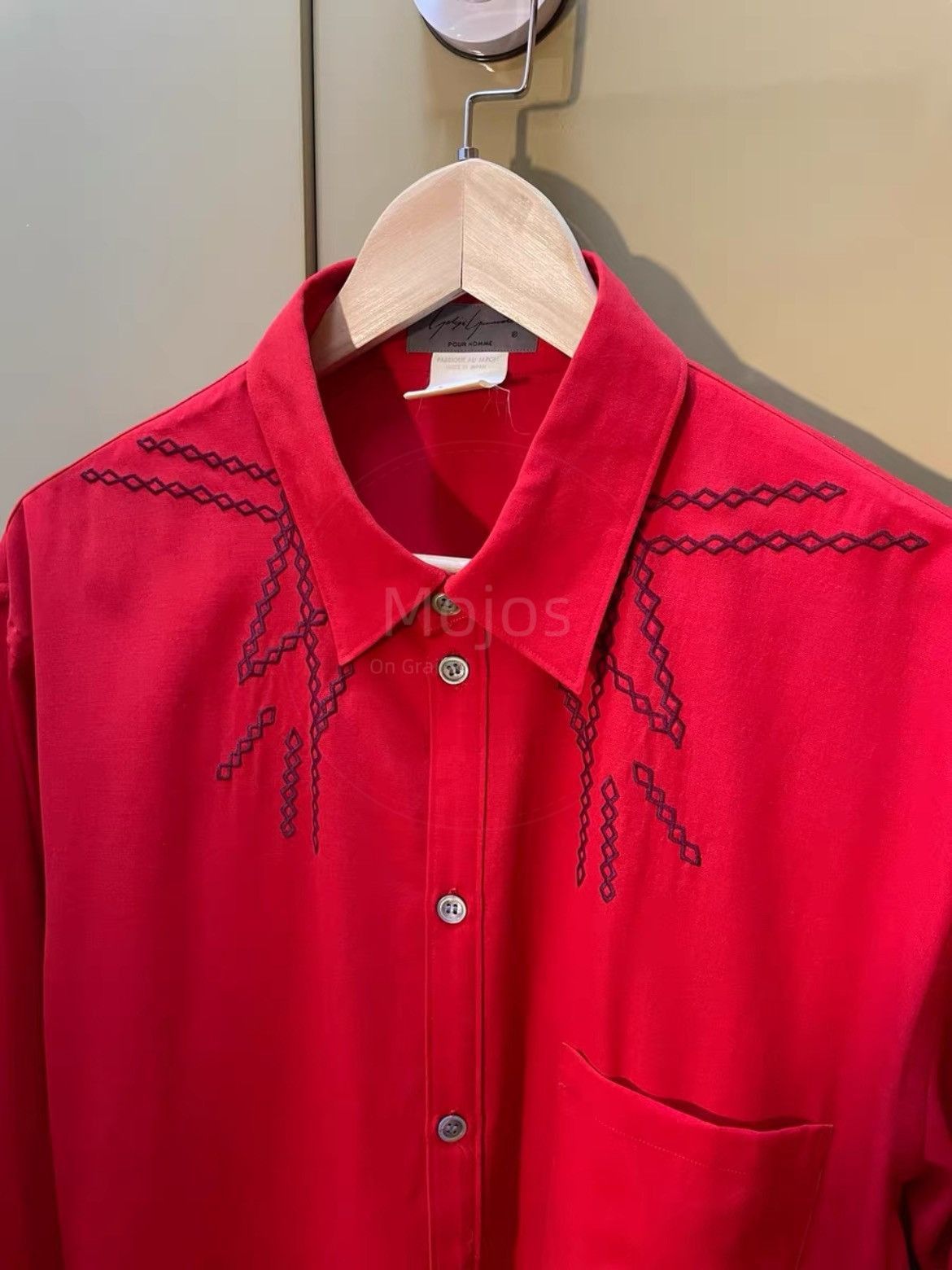 Yohji Yamamoto Sz F Yohji Yamamoto Pour Homme 89AW Stitches Shirt-2508 Size US L / EU 52-54 / 3 - 3 Thumbnail