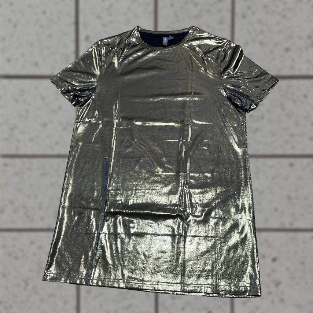 Asos VINTAGE ASOS Shiny Gold Shirt Adult S Metallic Bright Shiny Disco 1970s NY Club Scene Shirt Size US S / EU 44-46 / 1 - 1 Thumbnail