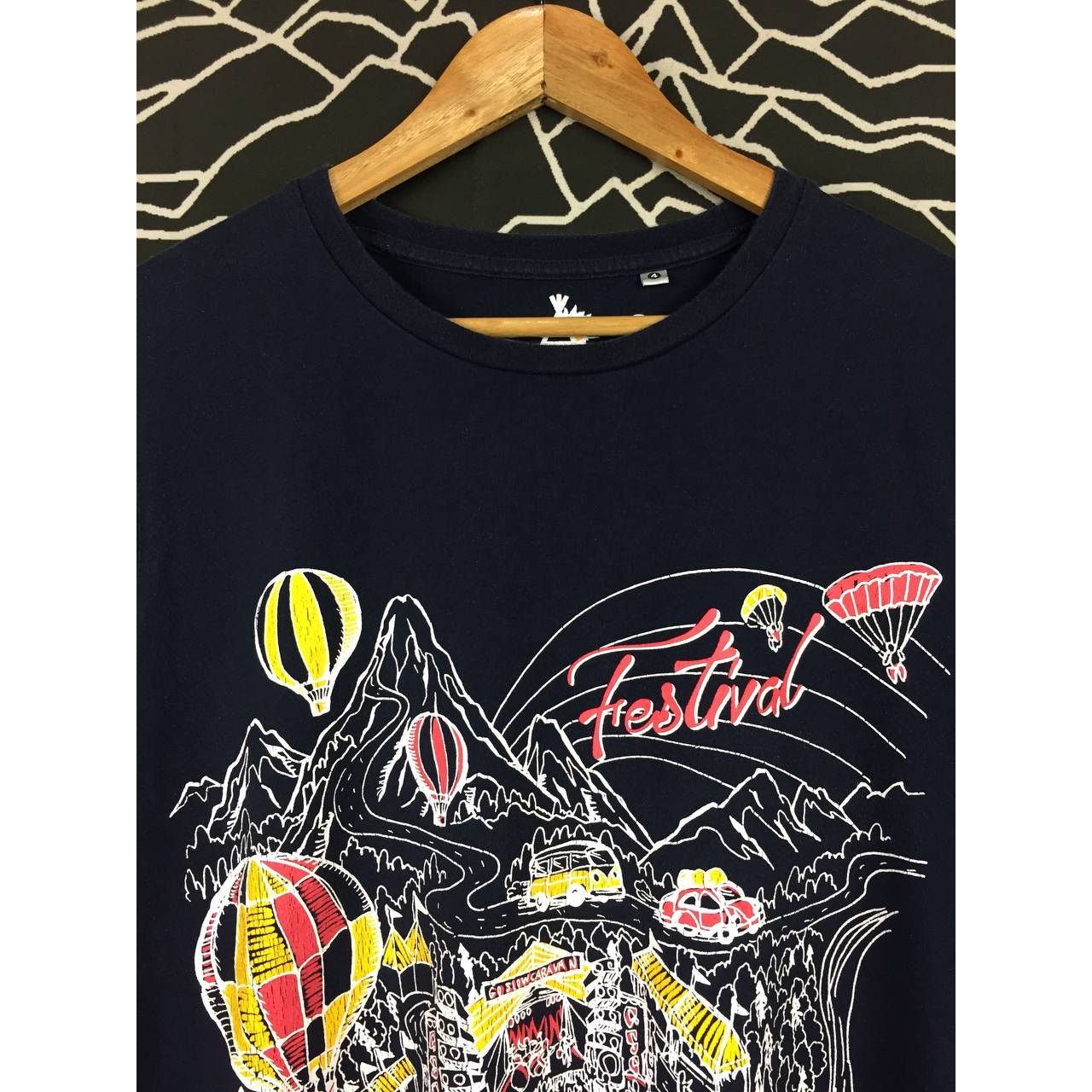 Japanese Brand × go slow caravan Go Slow Caravan Festival All Over Print Tee Size 4 Large Size US L / EU 52-54 / 3 - 3 Thumbnail