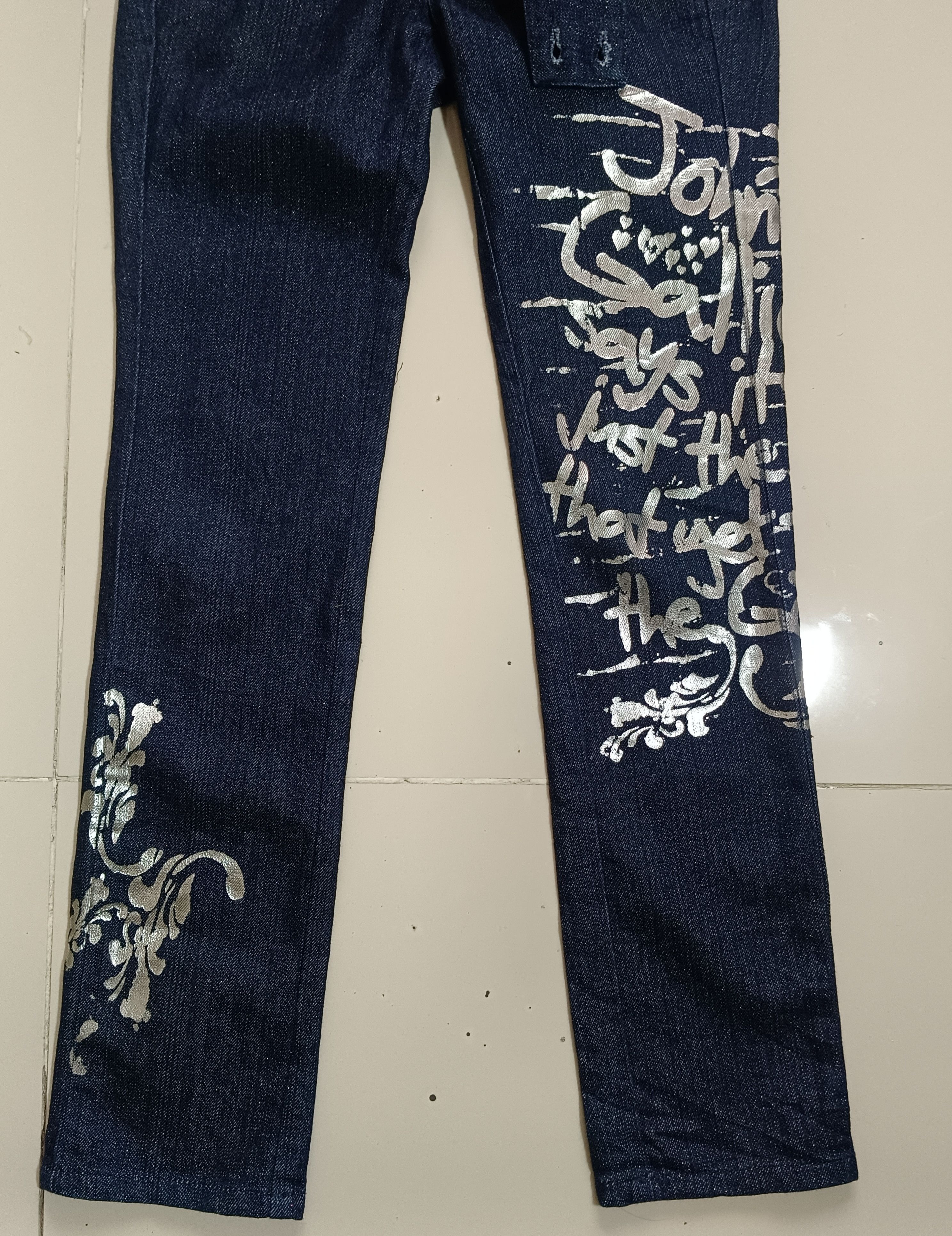 14th Addiction × If Six Was Nine × John Galliano John Galliano Prints Jeans Size US 26 / EU 42 - 3 Thumbnail