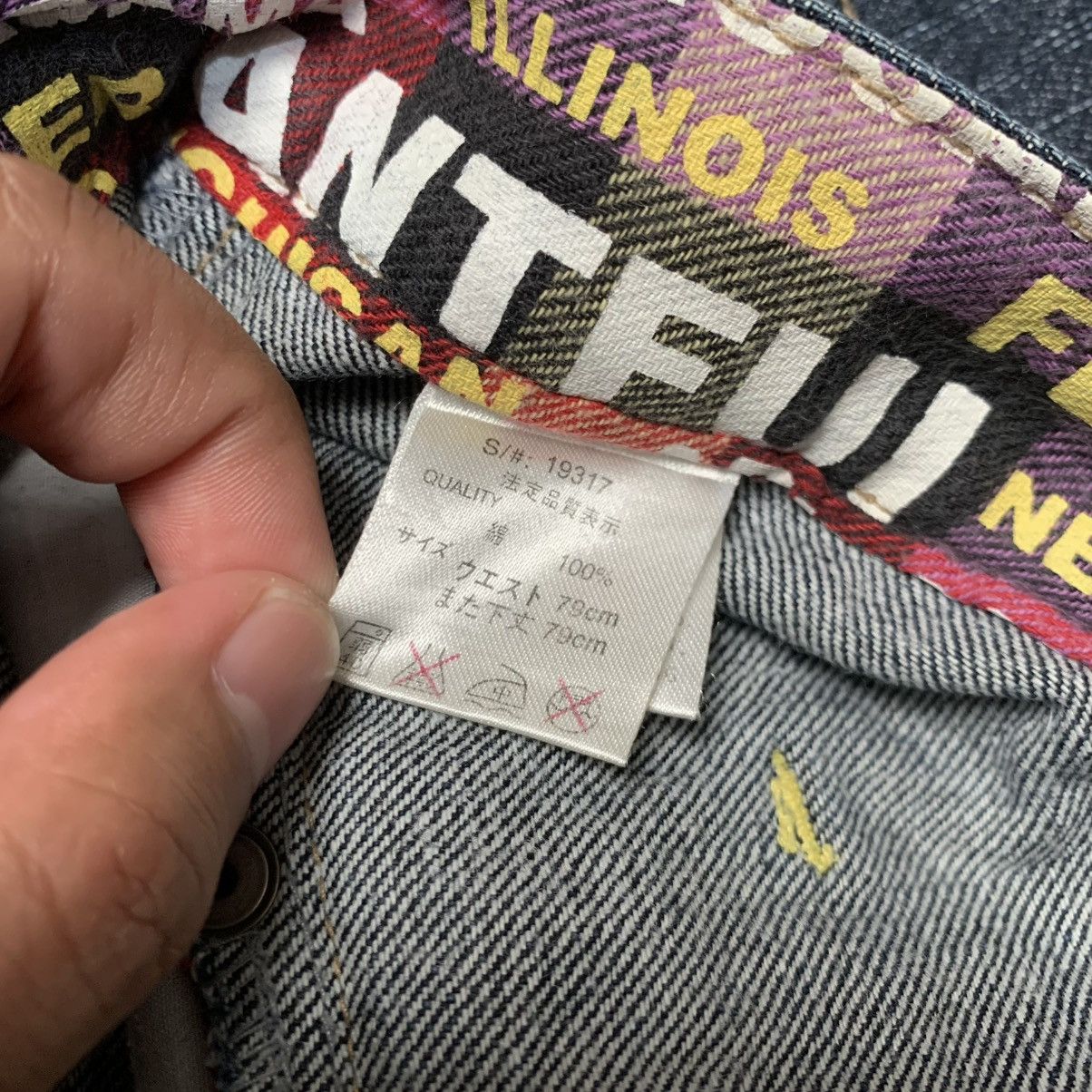 Japanese Brand Antfui Double Waist Dark Blue Jeans Regular Fit Size US 30 / EU 46 - 8 Thumbnail