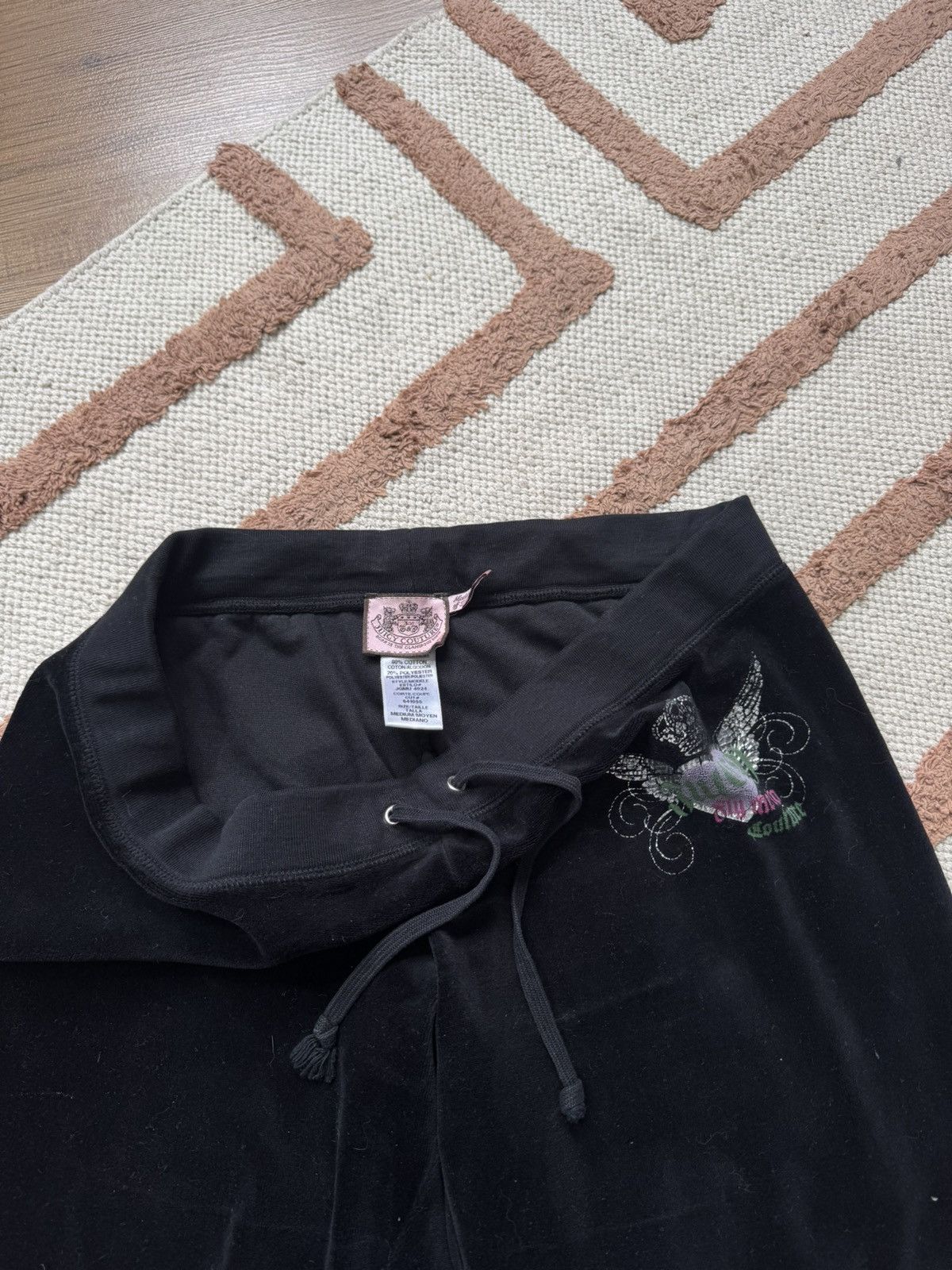 Juicy Couture VINTAGE RARE JUICY COUTURE VELOUR PANTS Size 30" / US 8 / IT 44 - 3 Thumbnail