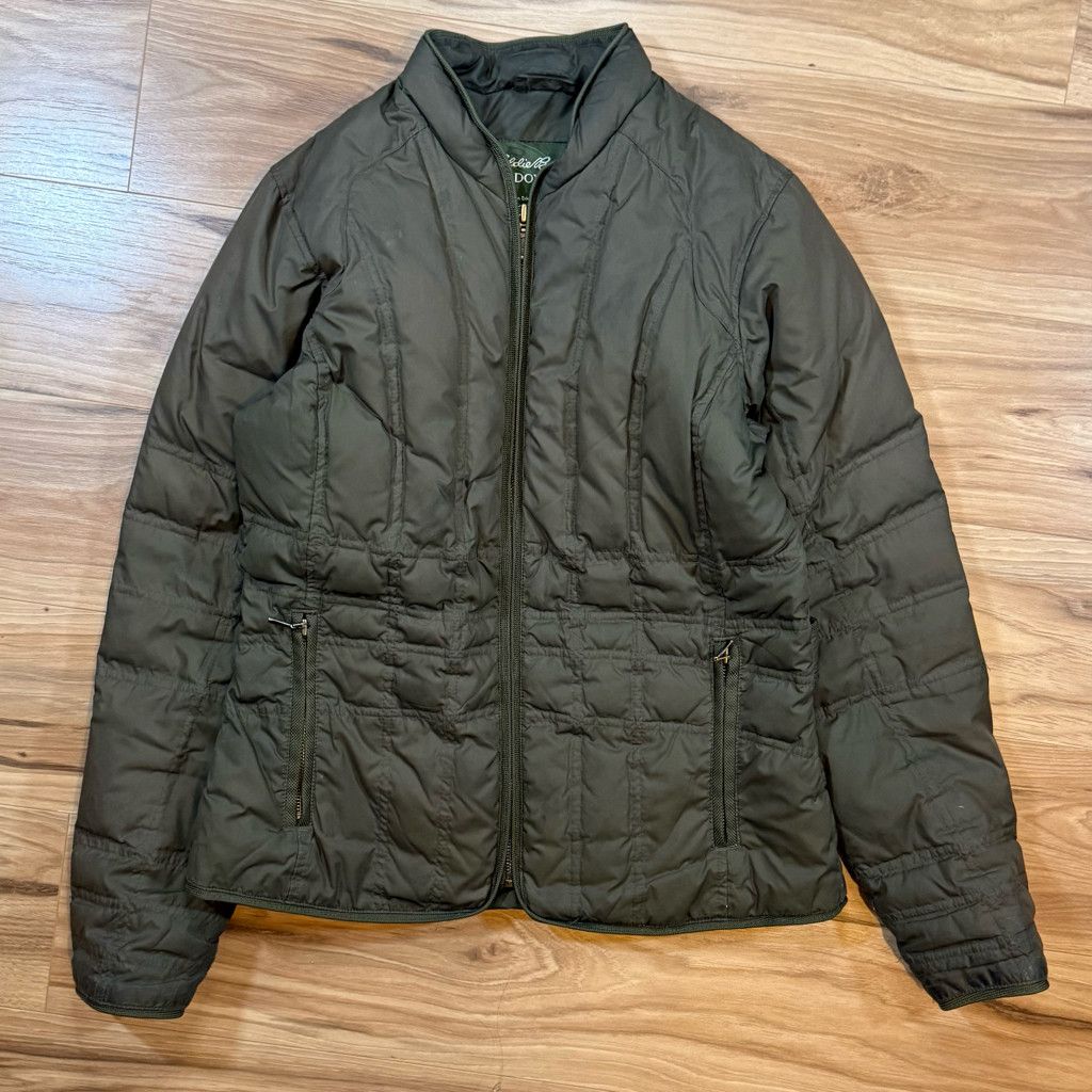 Eddie Bauer Eddie Bauer Women’s M Down Jacket Olive (Damaged) Size L / US 10 / IT 46 - 1 Thumbnail