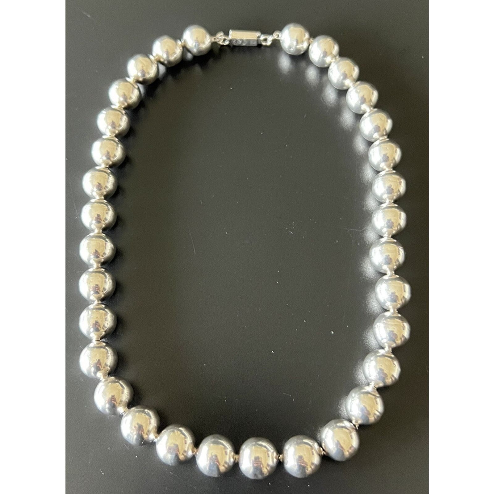 Gorjana Vintage Taxco Mexico Sterling Silver Ball Bead Necklace 40g Size ONE SIZE - 9 Thumbnail