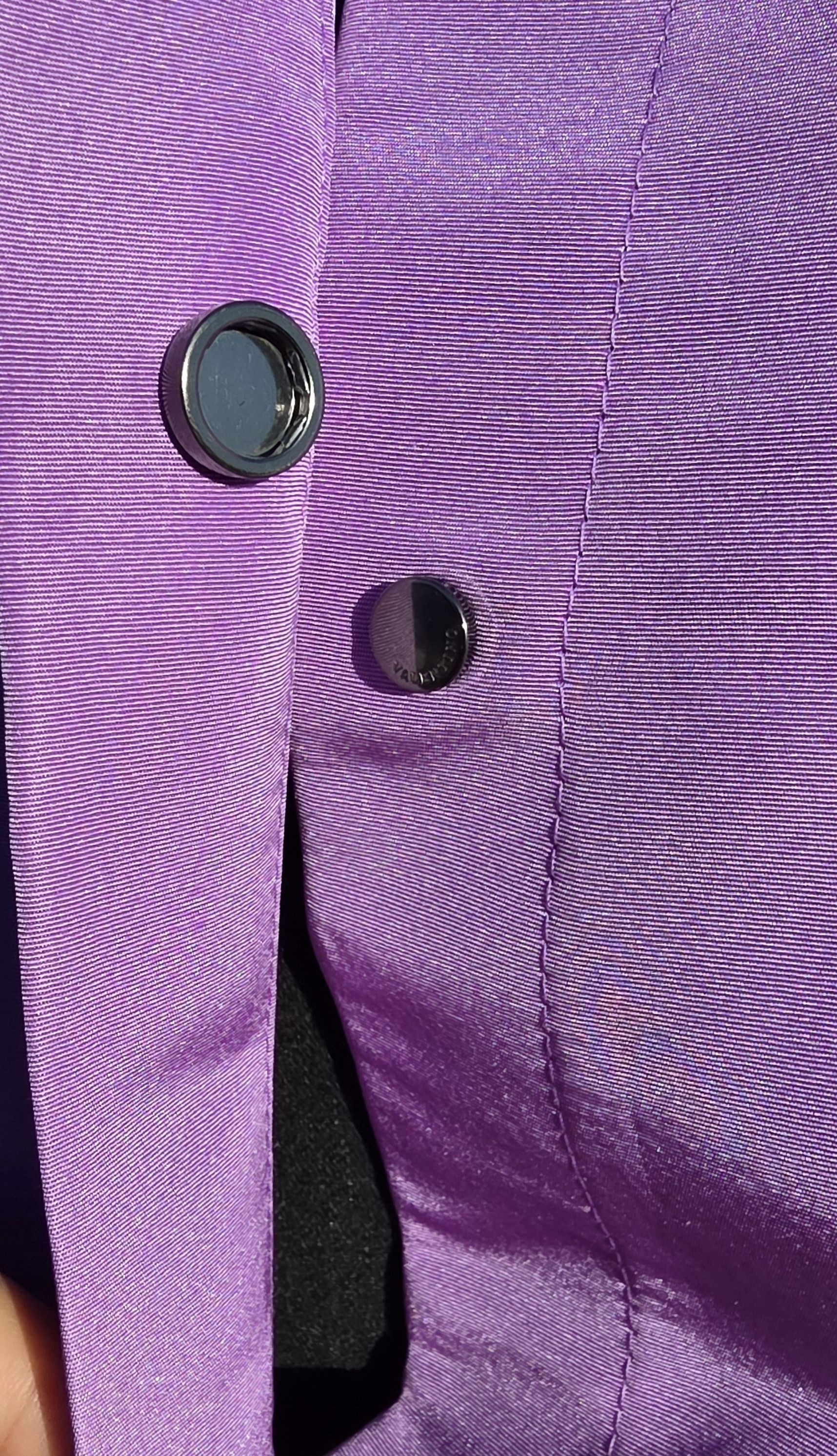 Valentino VALENTINO Oversized Purple Silk Faille Shacket IT 38/US 2 Size XS / US 0-2 / IT 36-38 - 4 Thumbnail