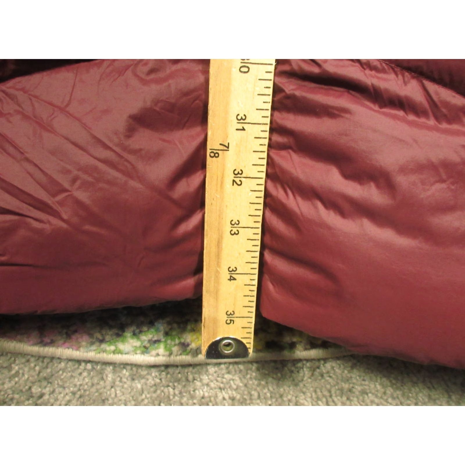 Vintage Columbia Puffer Jacket Womens XL Down Omni Heat Snorkel Hood Fleece Lined Long Sleeve Quilted Jacket/Coat Red Size XL / US 12-14 / IT 48-50 - 7 Thumbnail