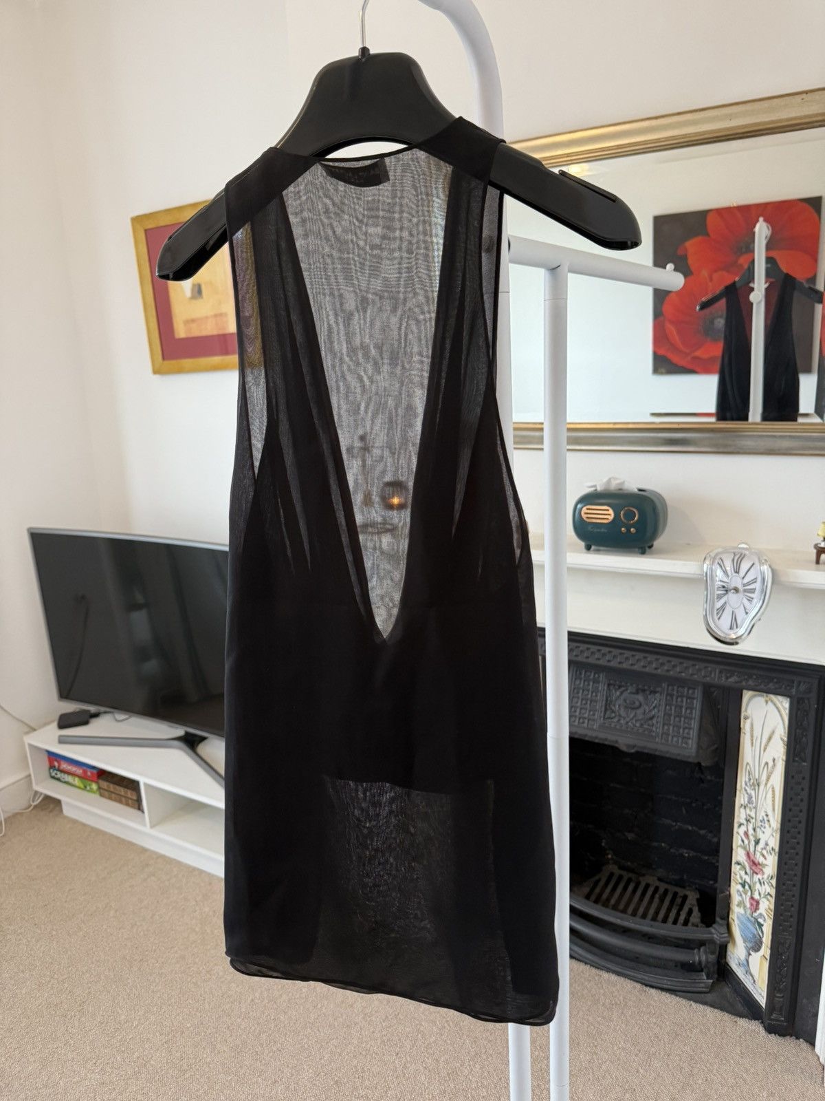 Saint Laurent Paris SS24 Saint Laurent Crossover Tank in Silk Muslin Size US XS / EU 42 / 0 - 10 Thumbnail
