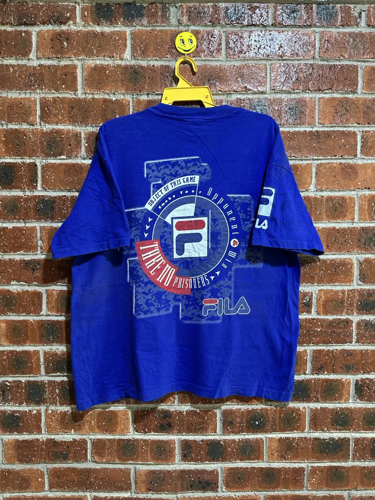 Fila × Vintage Vintage Fila Hand Sign Faded Tee Size US L / EU 52-54 / 3 - 1 Thumbnail