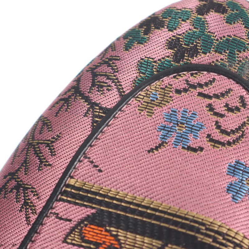 Gucci Gucci Pink Patterned Fabric Flat Mules - Size US 6.5 / EU 39-40 - 7 Thumbnail