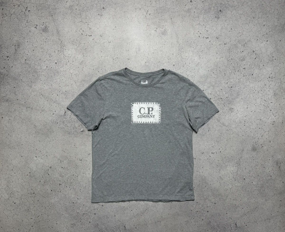 C.P. Company × Vintage C.P Company Vintage Big Logo Grey T-Shirt Size US L / EU 52-54 / 3 - 1 Thumbnail