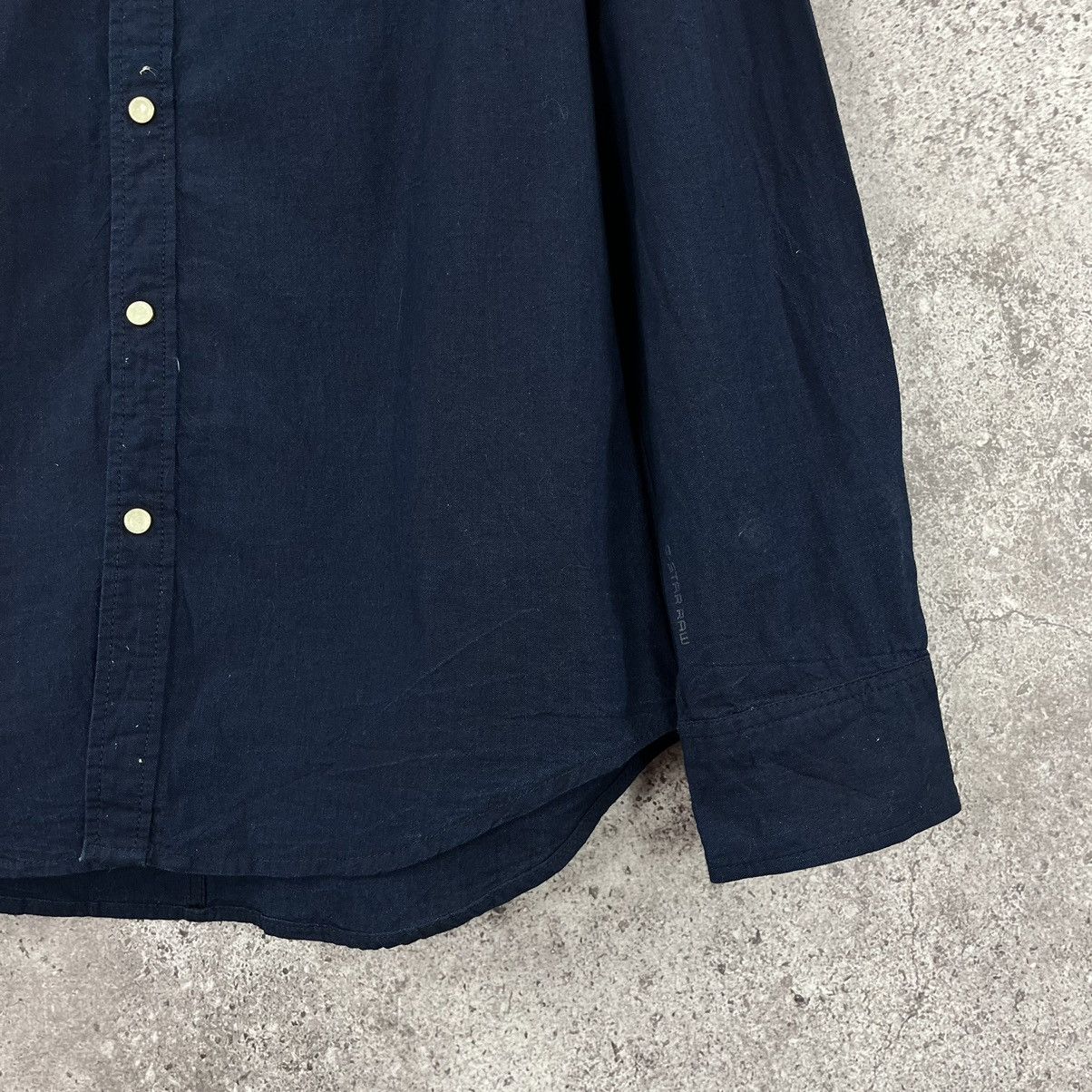 G-Star G-Star Raw Shirt Long Sleeve Button Snaps Navy Size L Size US L / EU 52-54 / 3 - 7 Thumbnail