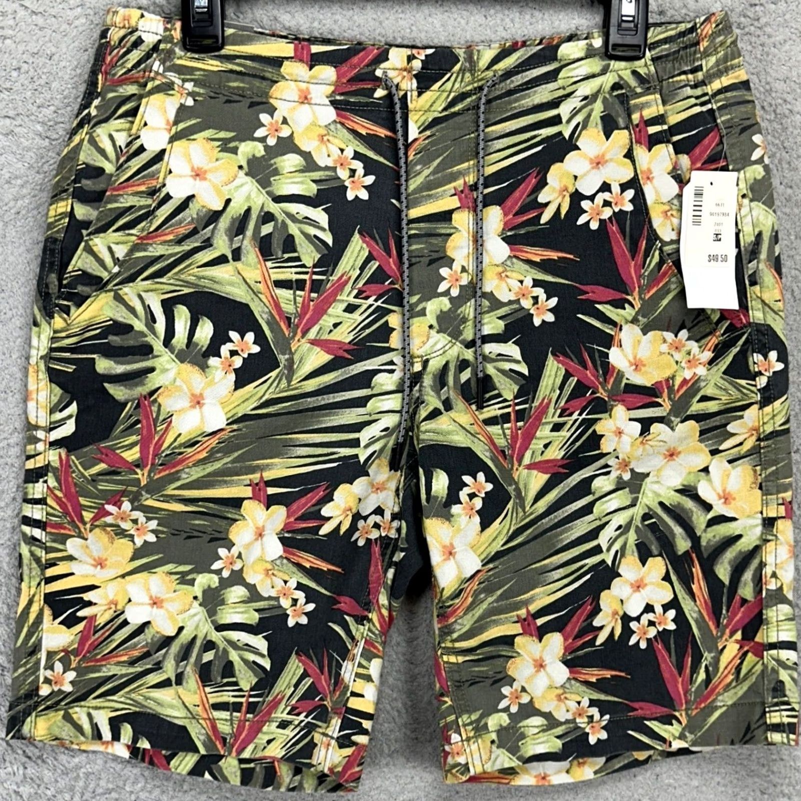 Aeropostale VINTAGE? No. Aeropostale Mens Jogger Shorts Green Floral Small N/A Size US 29 - 2 Thumbnail