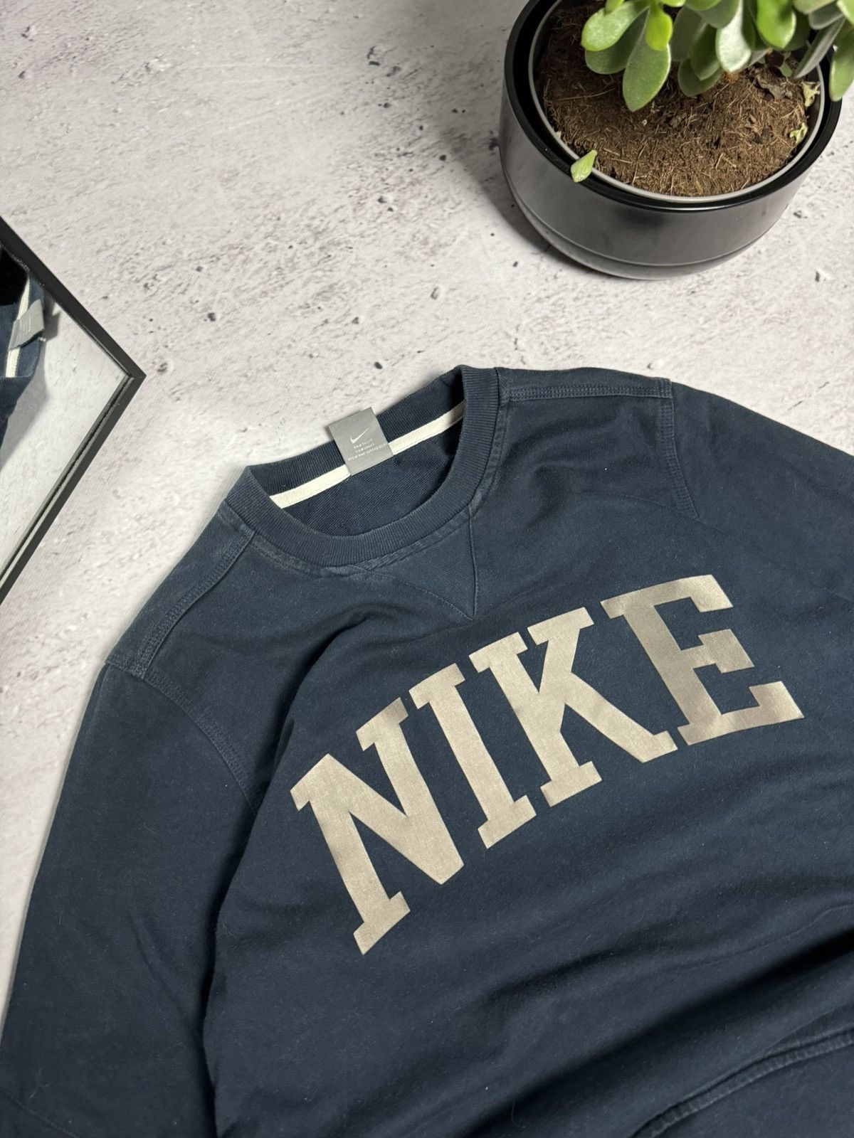 Nike × Vintage 00s Nike Vintage Big Logo Sweatshirt Y2K Size US S / EU 44-46 / 1 - 6 Thumbnail