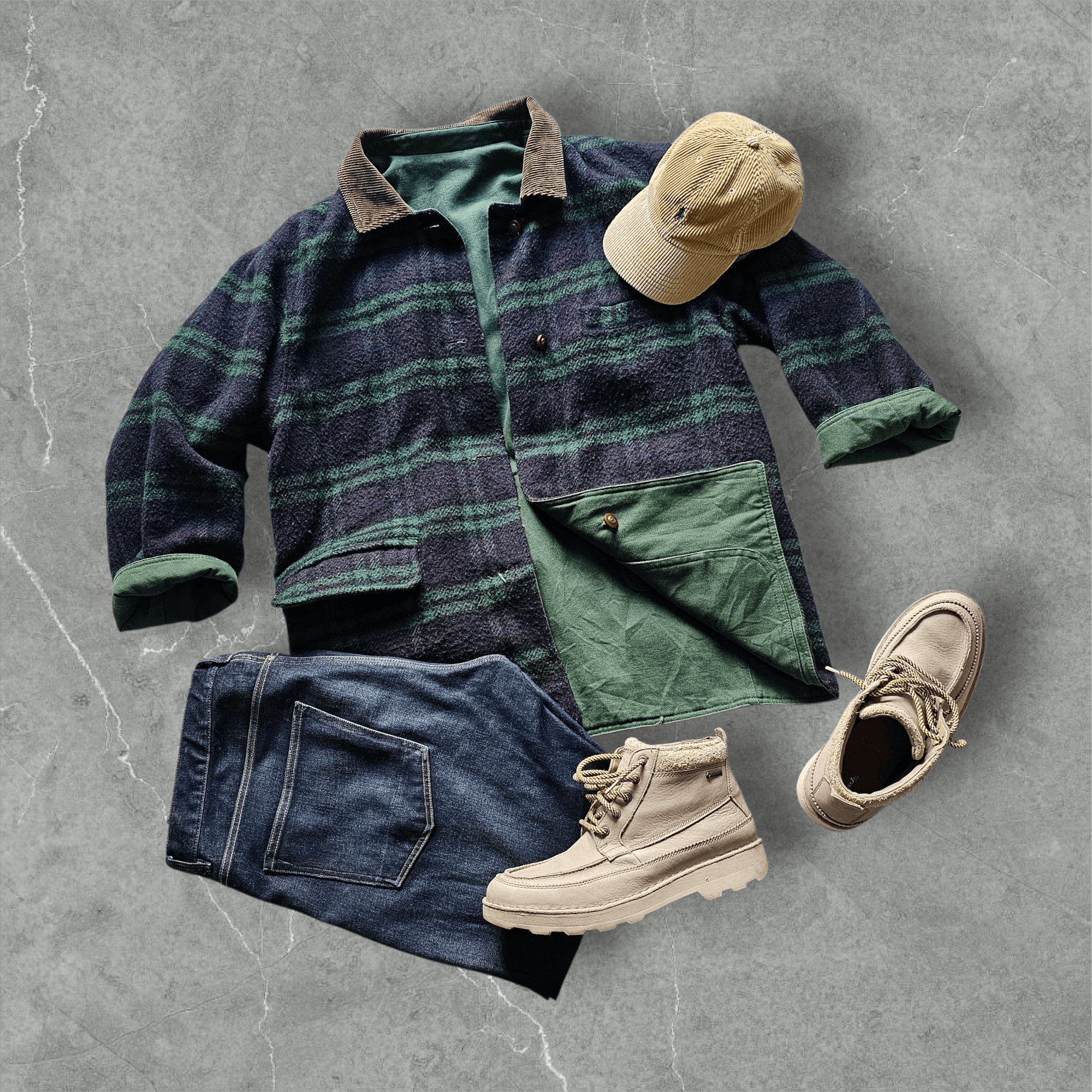 Other Reversible Wool Canvas barn, work jacket. Marble Mountain Size US XL / EU 56 / 4 - 4 Thumbnail