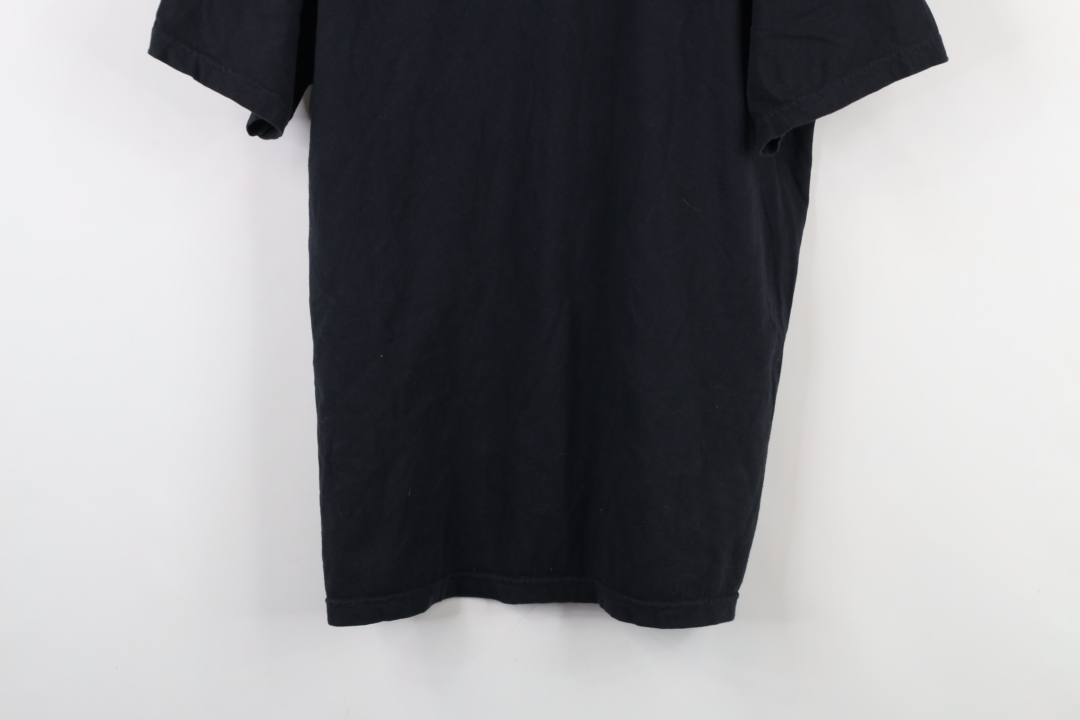 Vintage Vintage 90s Y2K Streetwear Blank Heavy Cotton T-Shirt Black Size US L / EU 52-54 / 3 - 3 Thumbnail