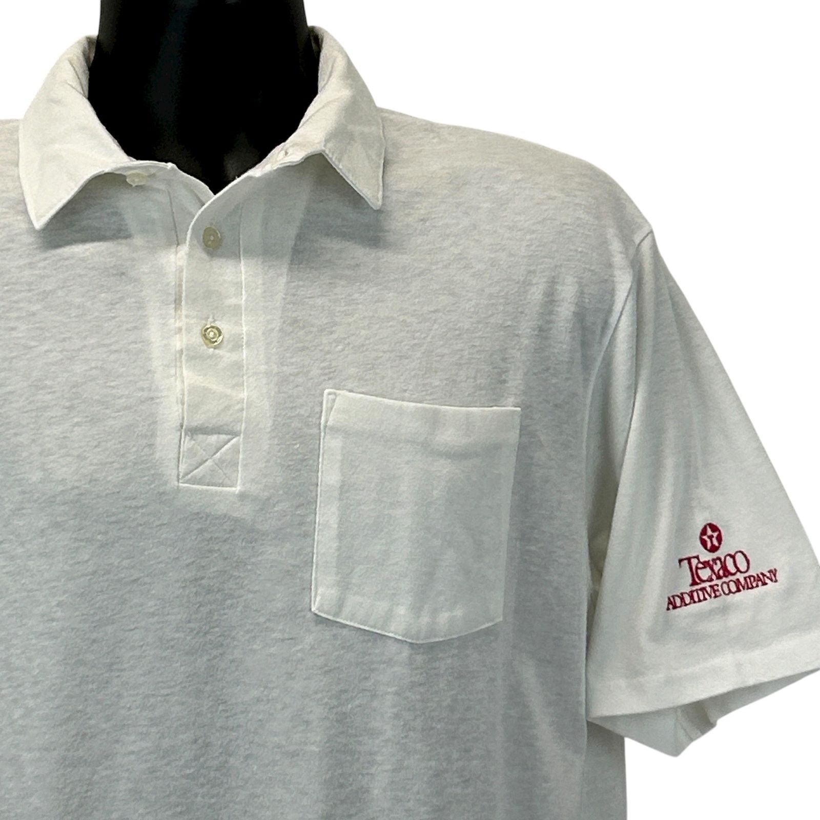 Vintage Vintage 90s Texaco Polo Shirt Additive Company XL X-Large Size US XL / EU 56 / 4 - 1 Thumbnail