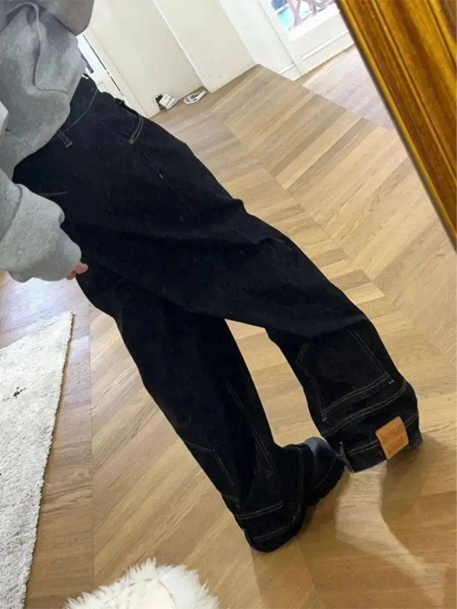 Japanese Brand Straight pocket wide leg jeans Size US 32 / EU 48 - 2 Thumbnail