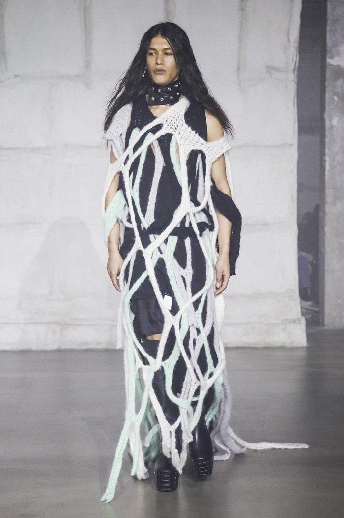 Rick Owens [Runway 80% OFF SALE] Rick Owens alpaca knit web top Size US M / EU 48-50 / 2 - 1 Thumbnail