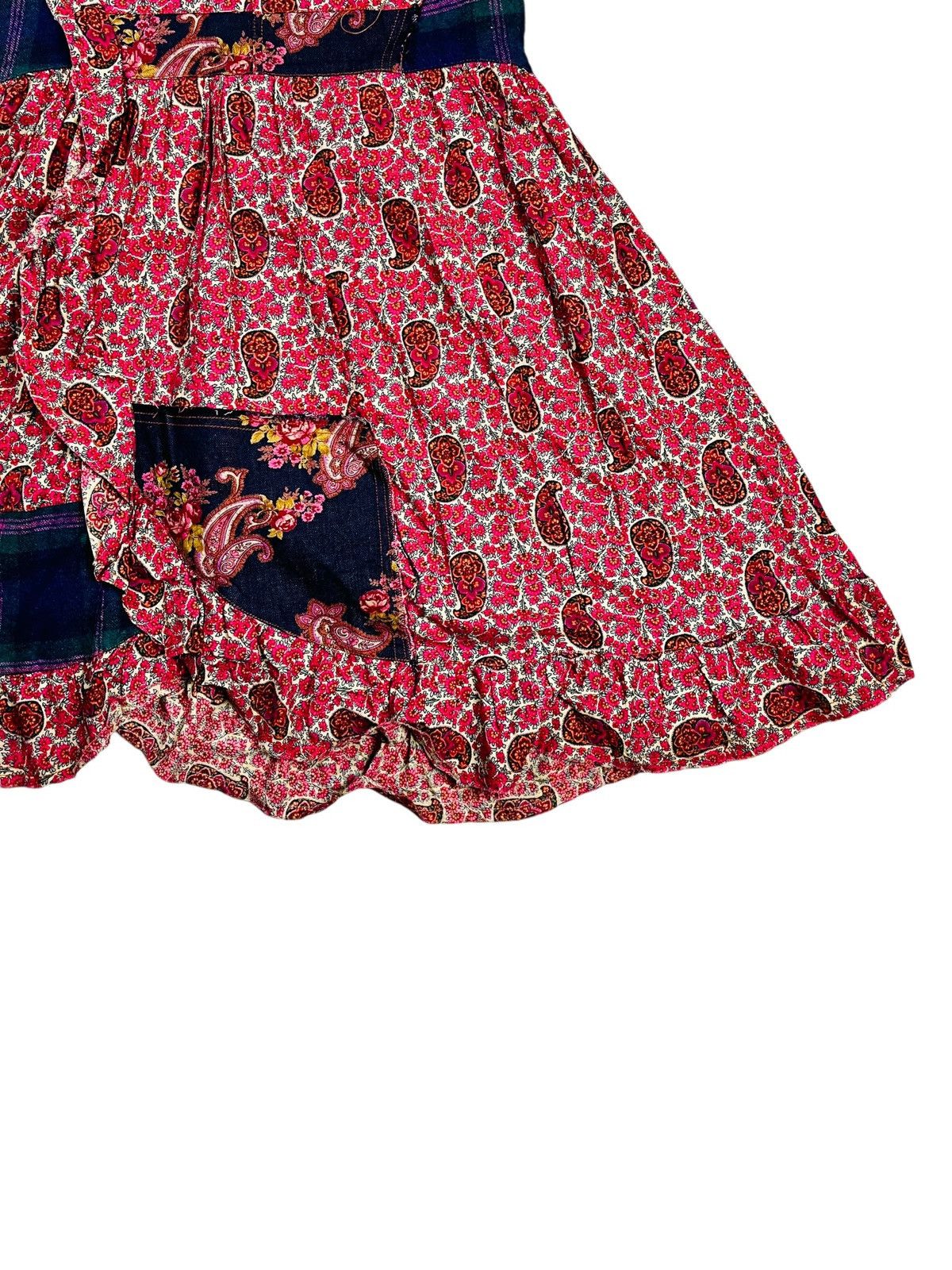 Angel Blue 2000s Bettys Blue - Fantasy Floral Ruffle Skirt Size 28" / US 6 / IT 42 - 8 Thumbnail