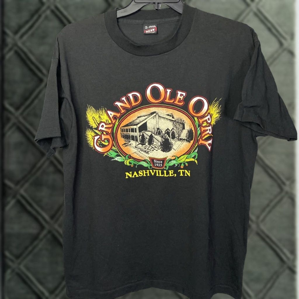 Vintage VINTAGE Best T-Shirt Grand Ole Opry Shirt Unisex XL Black 1990s USA Size US XL / EU 56 / 4 - 1 Thumbnail