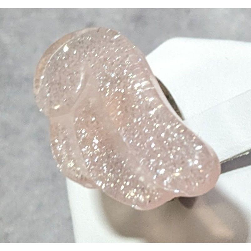 Other Coquette Pastel Pink Glitter Adjustable Angel Wing Ring Size Size ONE SIZE - 13 Thumbnail