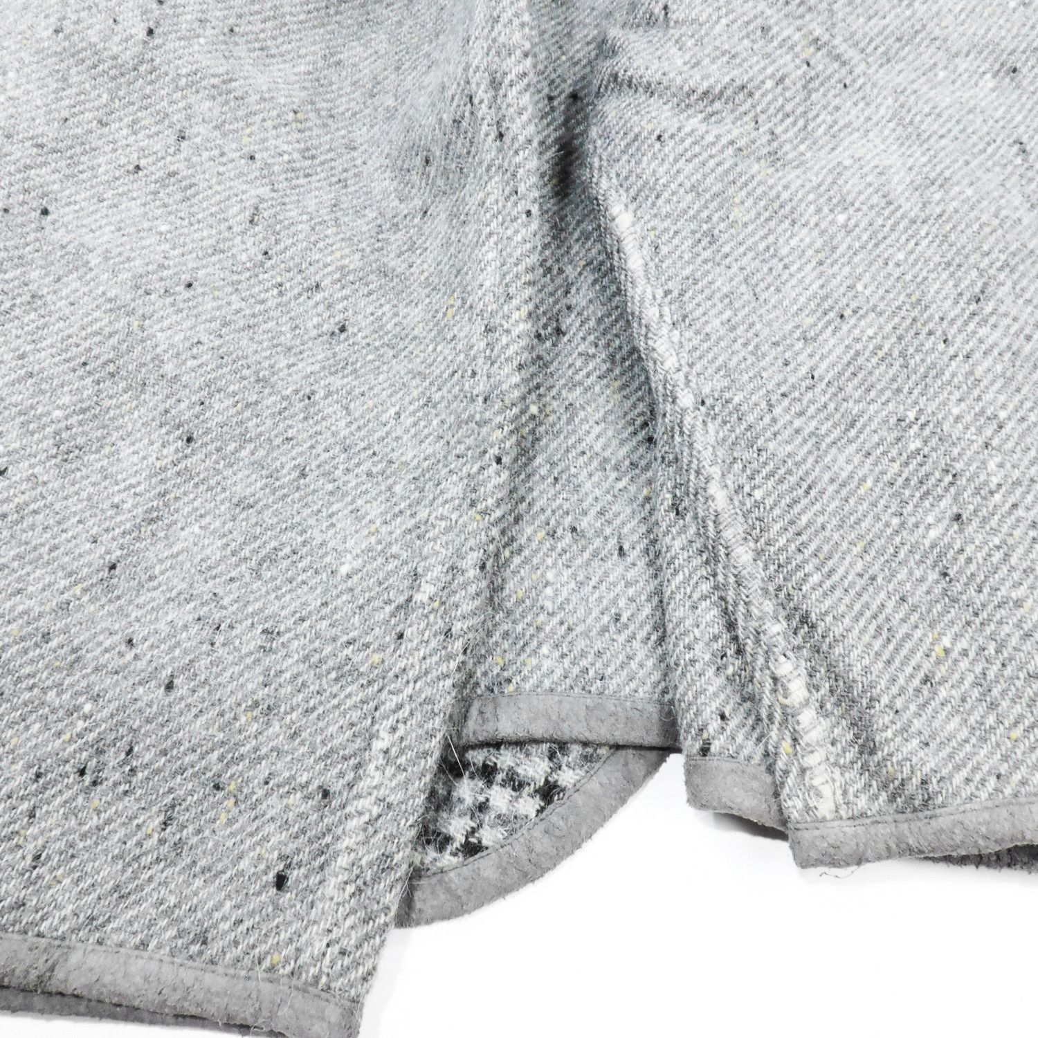 Karl Lagerfeld KARL LAGERFELD GRAY HAIR ALPACA BLEND MOCK NECK JACKET Size M / US 6-8 / IT 42-44 - 16 Thumbnail