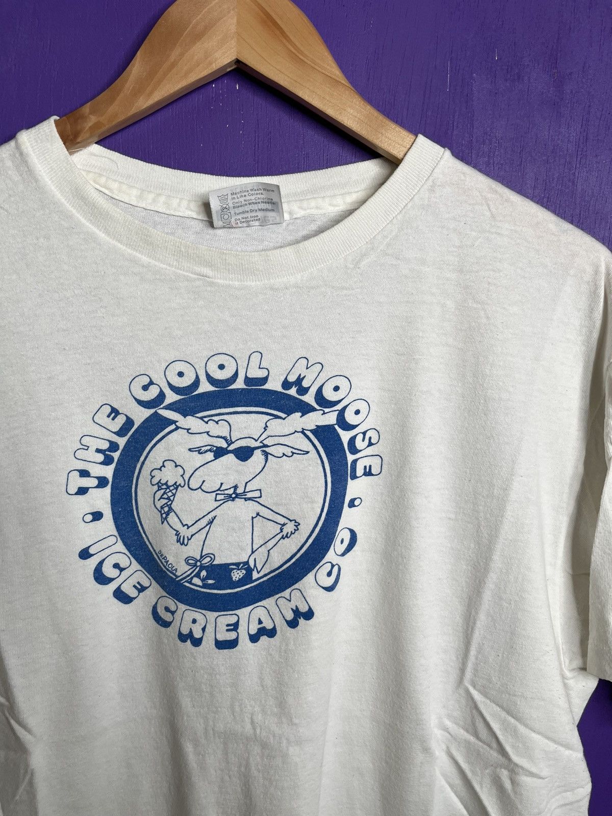 Vintage 80s Cool moose ice cream co t-shirt