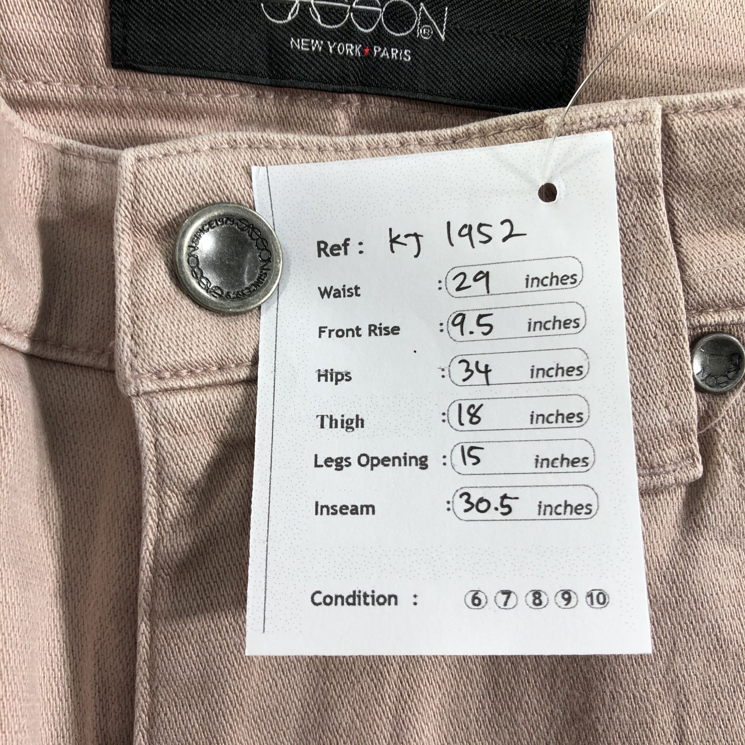 Japanese Brand Sasson Faded Jeans KJ1952 Size 29" - 10 Thumbnail