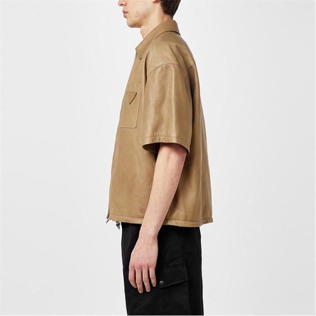 Prada PRADA Nappa Leather Shirt Size US M / EU 48-50 / 2 - 3 Thumbnail