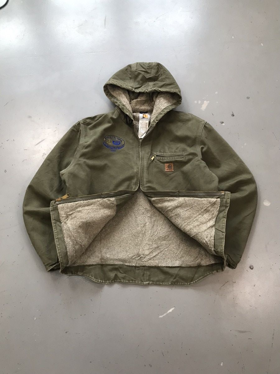 Vintage Carhartt J141 LOV Detroit Sherpa line jacket